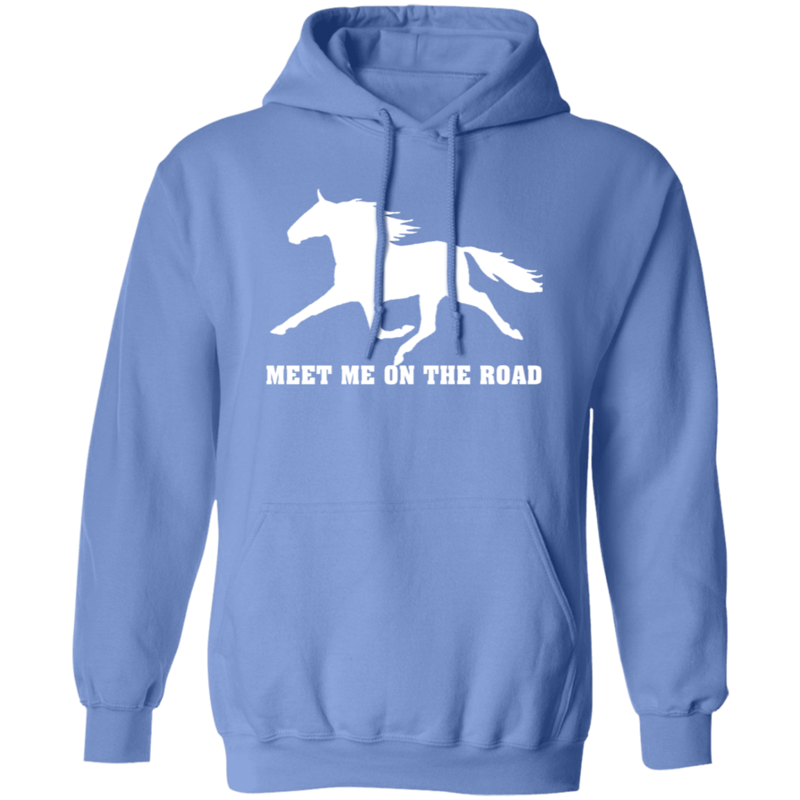 MEET ME ON THE ROAD (WHITE) G185 Gildan Pullover Hoodie