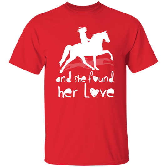 SHE FOUND HER LOVE (TWH pleasure) white art G500 5.3 oz. T-Shirt