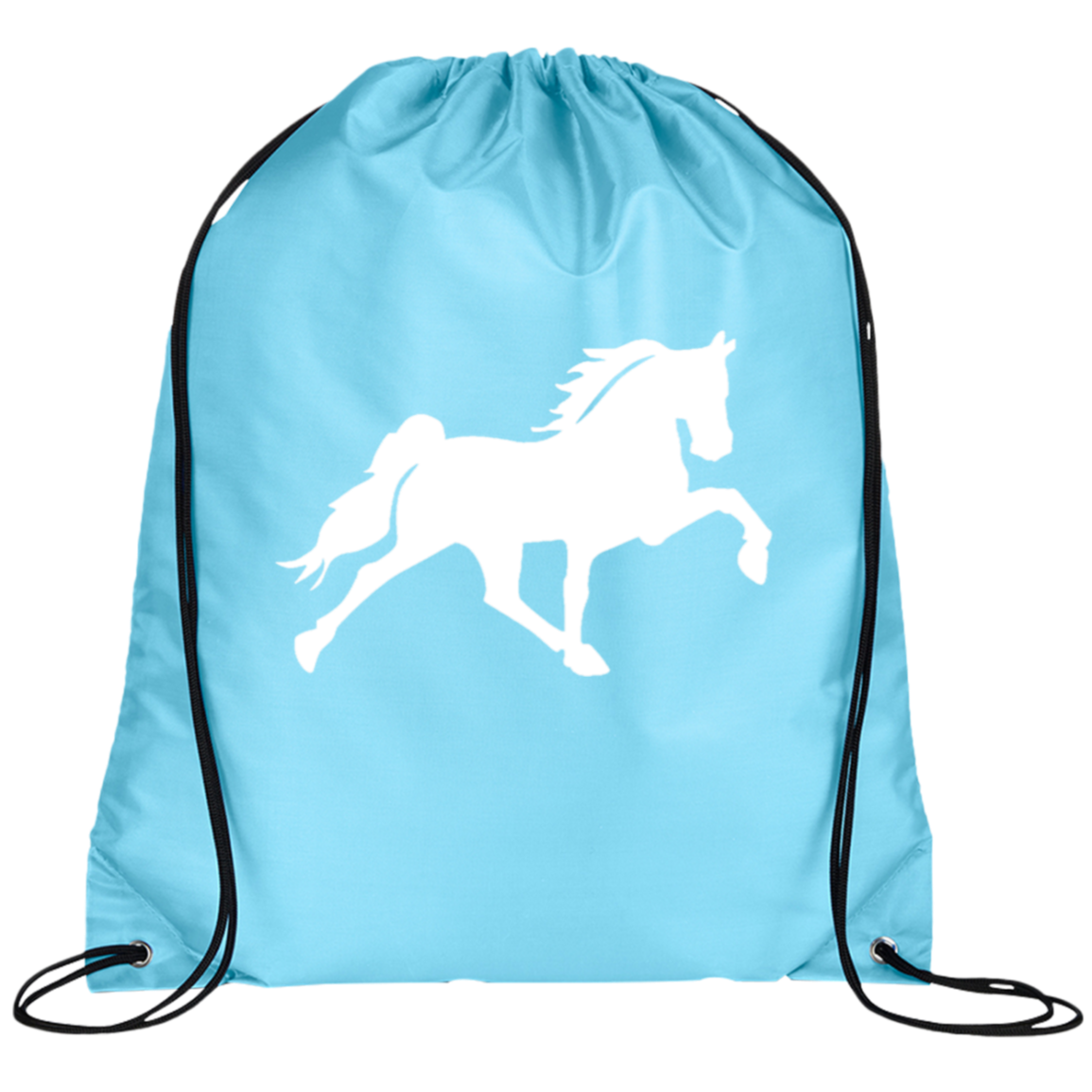 TENNESSEE WALKING HORSE DESIGN 3 JMD (WHITE) BG100 Prime Line Drawstring Cinch Backpack