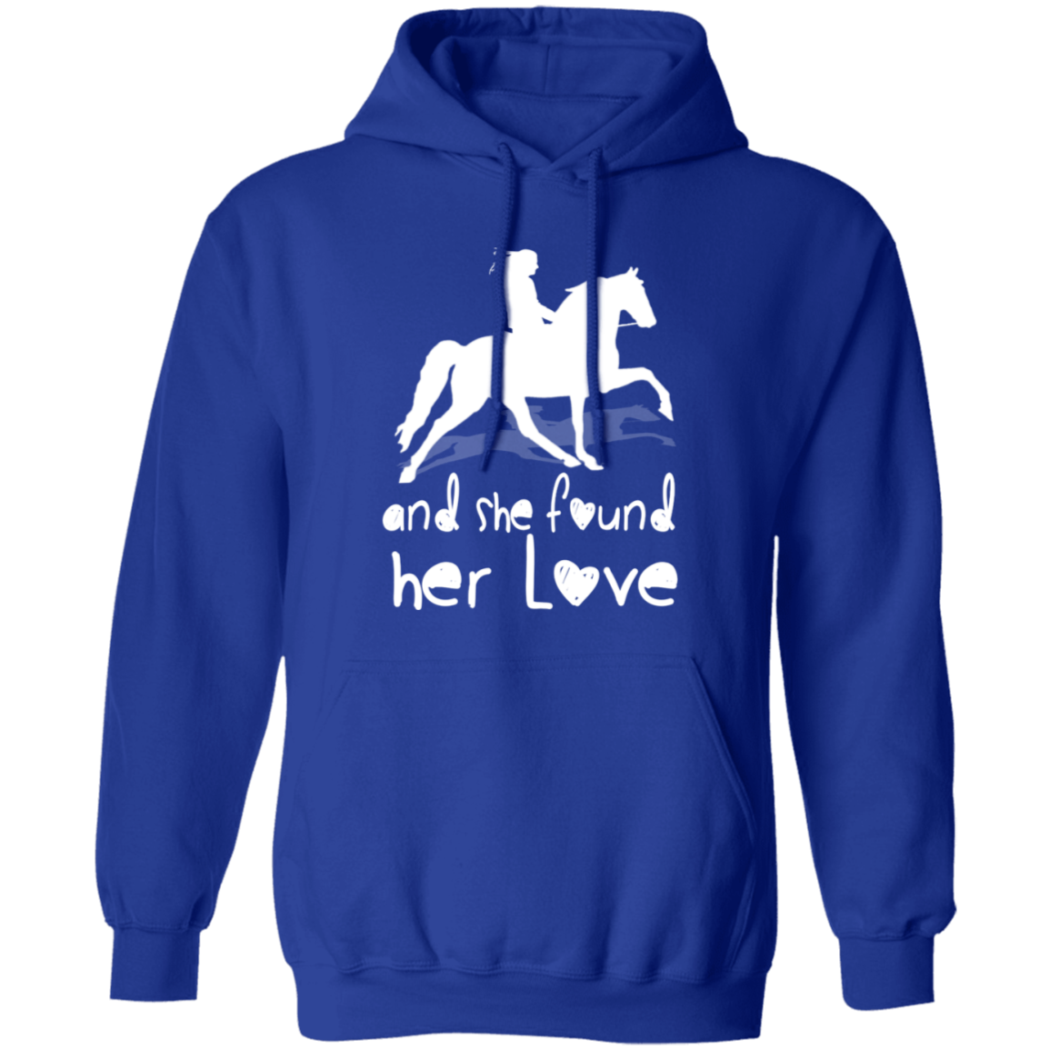 SHE FOUND HER LOVE (TWH pleasure) white art G185 Gildan Pullover Hoodie