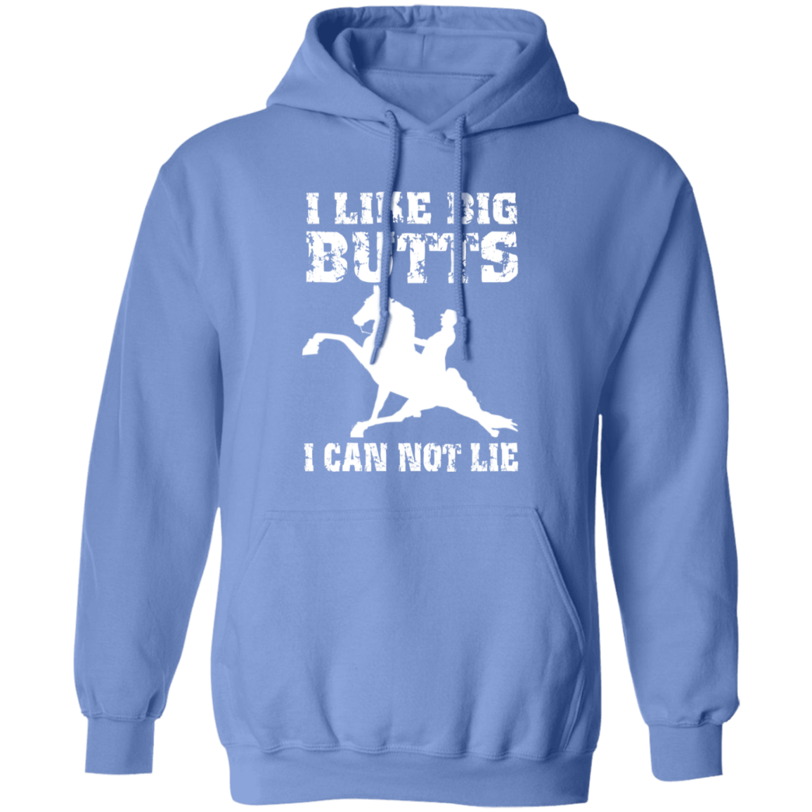 I LIKE BIG BUTTS (wht) G185 Gildan Pullover Hoodie