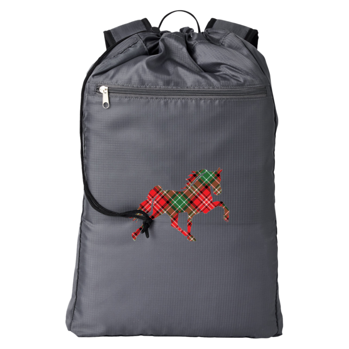 TENNESSEE WALKING HORSE DESIGN 3 JMD (RED PLAID) BE278 BAGedge Getaway Cinchback Backpack