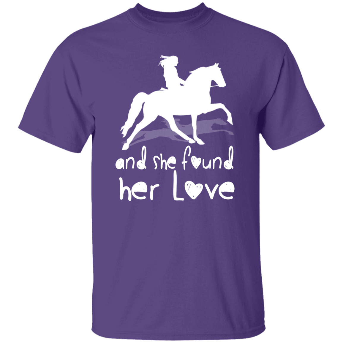 SHE FOUND HER LOVE (TWH pleasure) white art G500 5.3 oz. T-Shirt