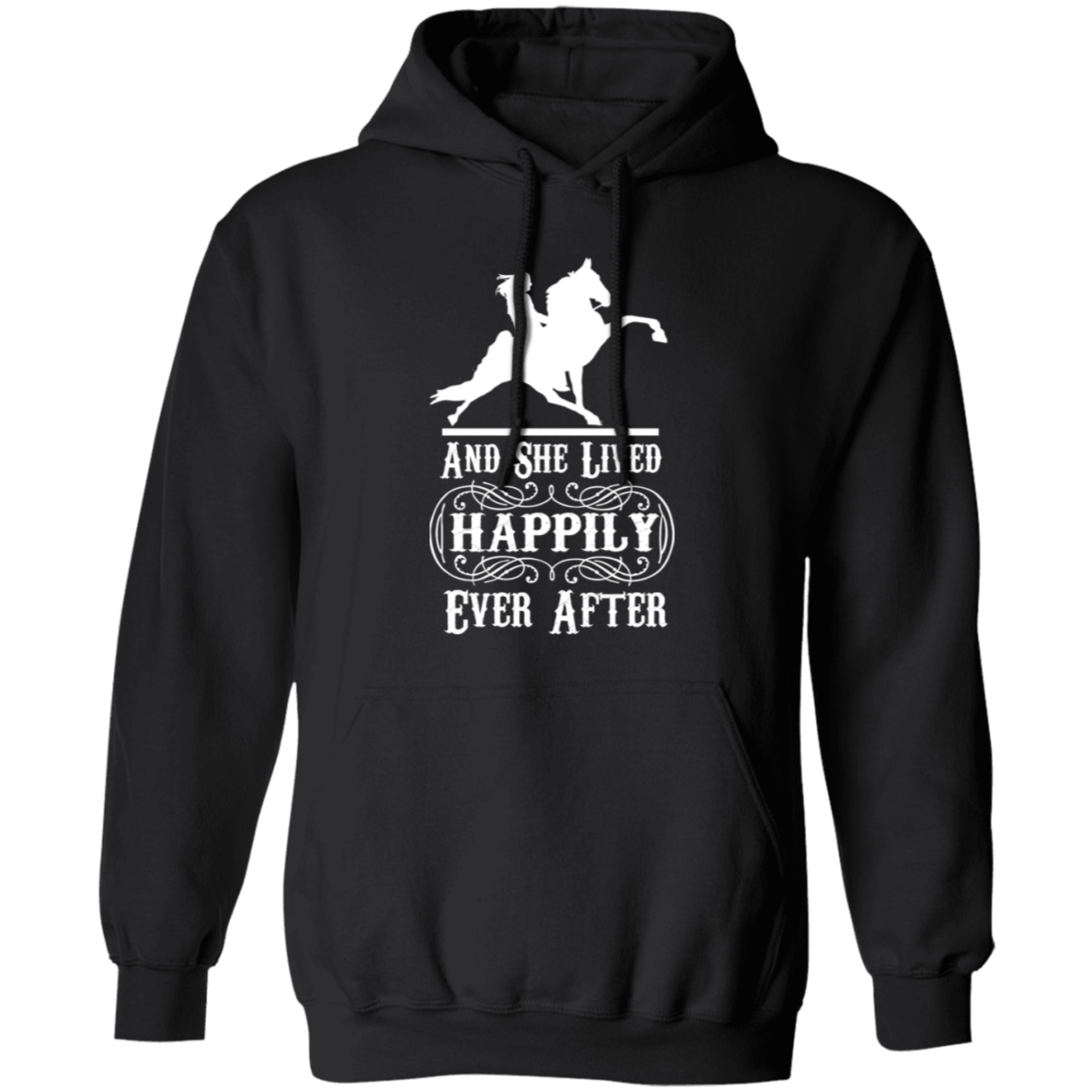 HAPPILY EVER AFTER (TWH Performance) wht G185 Gildan Pullover Hoodie