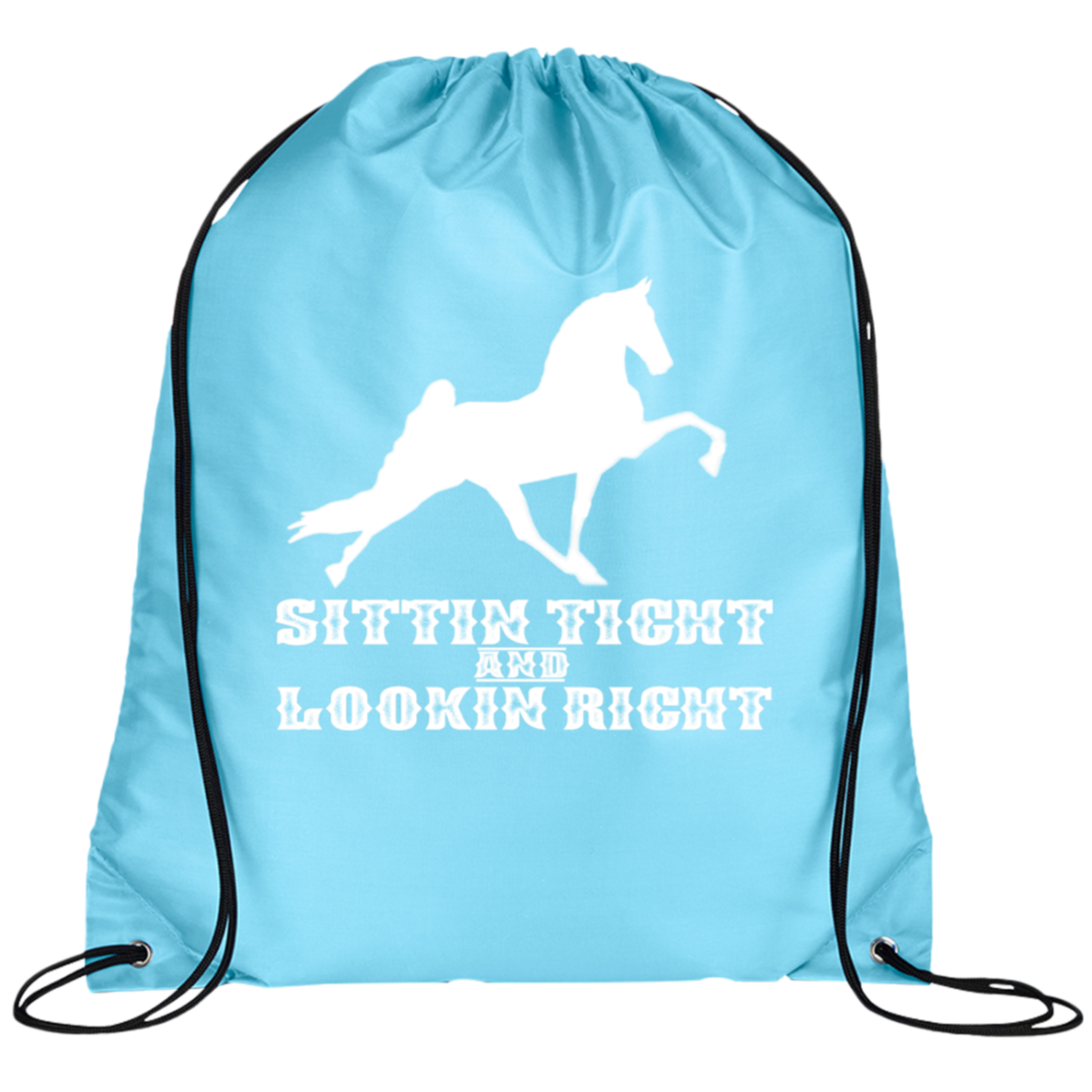 SITTIN TIGHT LOOKIN RIGHT TWH PERFORMANCE(WHITE) BG100 Prime Line Drawstring Cinch Backpack