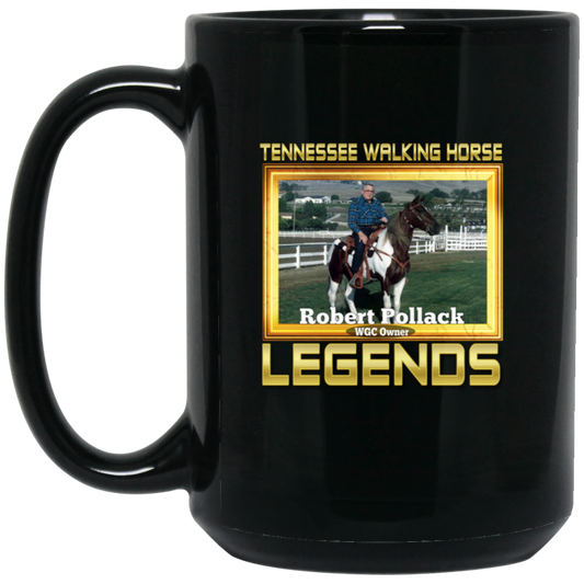 ROBERT POLLACK (Legends Series) BM15OZ 15oz Black Mug