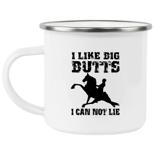 I LIKE BIG BUTTS(blk) 21271 Enamel Camping Mug