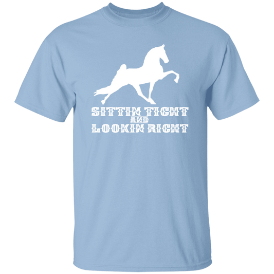 SITTIN TIGHT LOOKIN RIGHT TWH PERFORMANCE(WHITE) G500 5.3 oz. T-Shirt