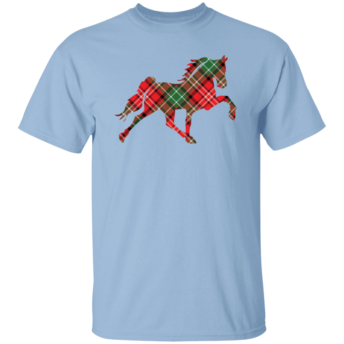 TENNESSEE WALKING HORSE DESIGN 3 JMD (RED PLAID) G500 5.3 oz. T-Shirt