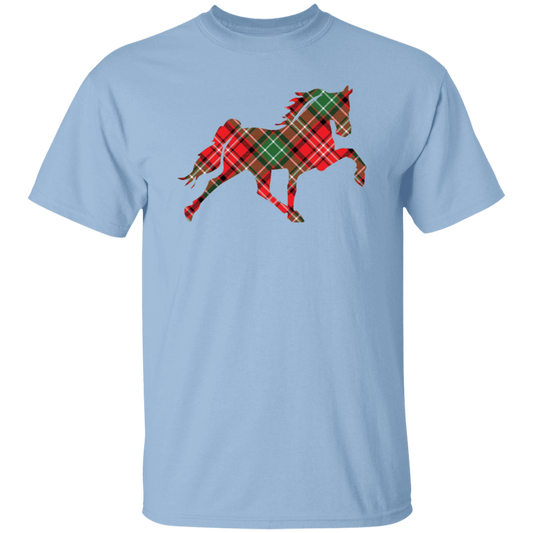 TENNESSEE WALKING HORSE DESIGN 3 JMD (RED PLAID) G500 5.3 oz. T-Shirt