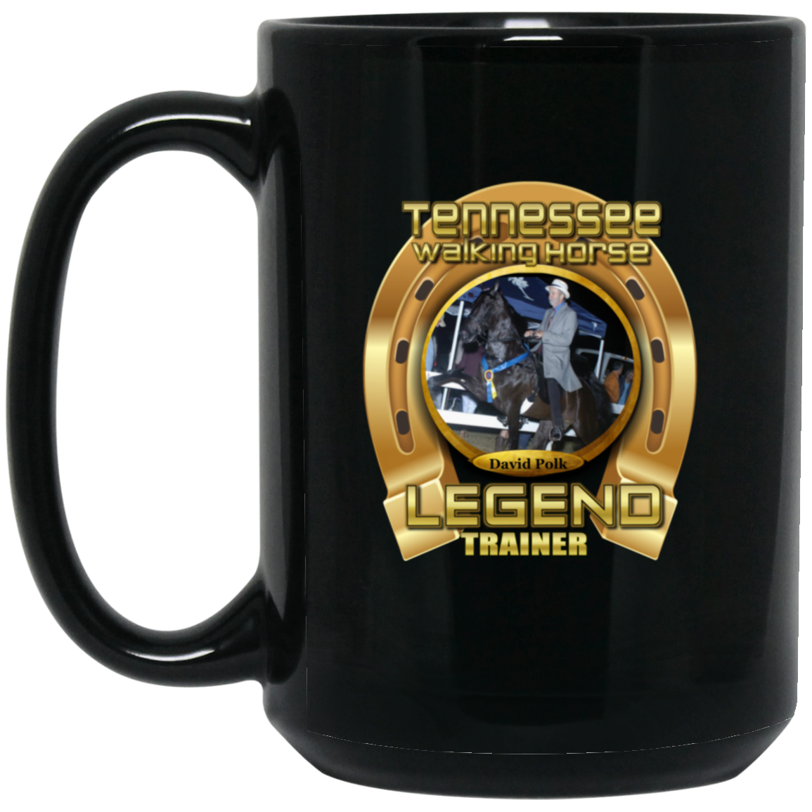 DAVID POLK (TWH LEGENDS) BM15OZ 15oz Black Mug