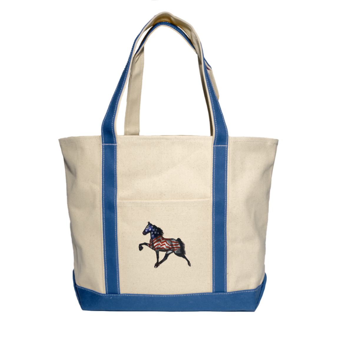 Tennessee Walking Horse Performance All American 8872 Liberty Bags XL Cotton Canvas Boat Tote