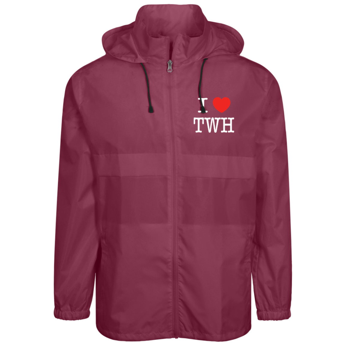 I LOVE TWH WHITE TT73 Team 365 Mens Zone Protect Lightweight Jacket