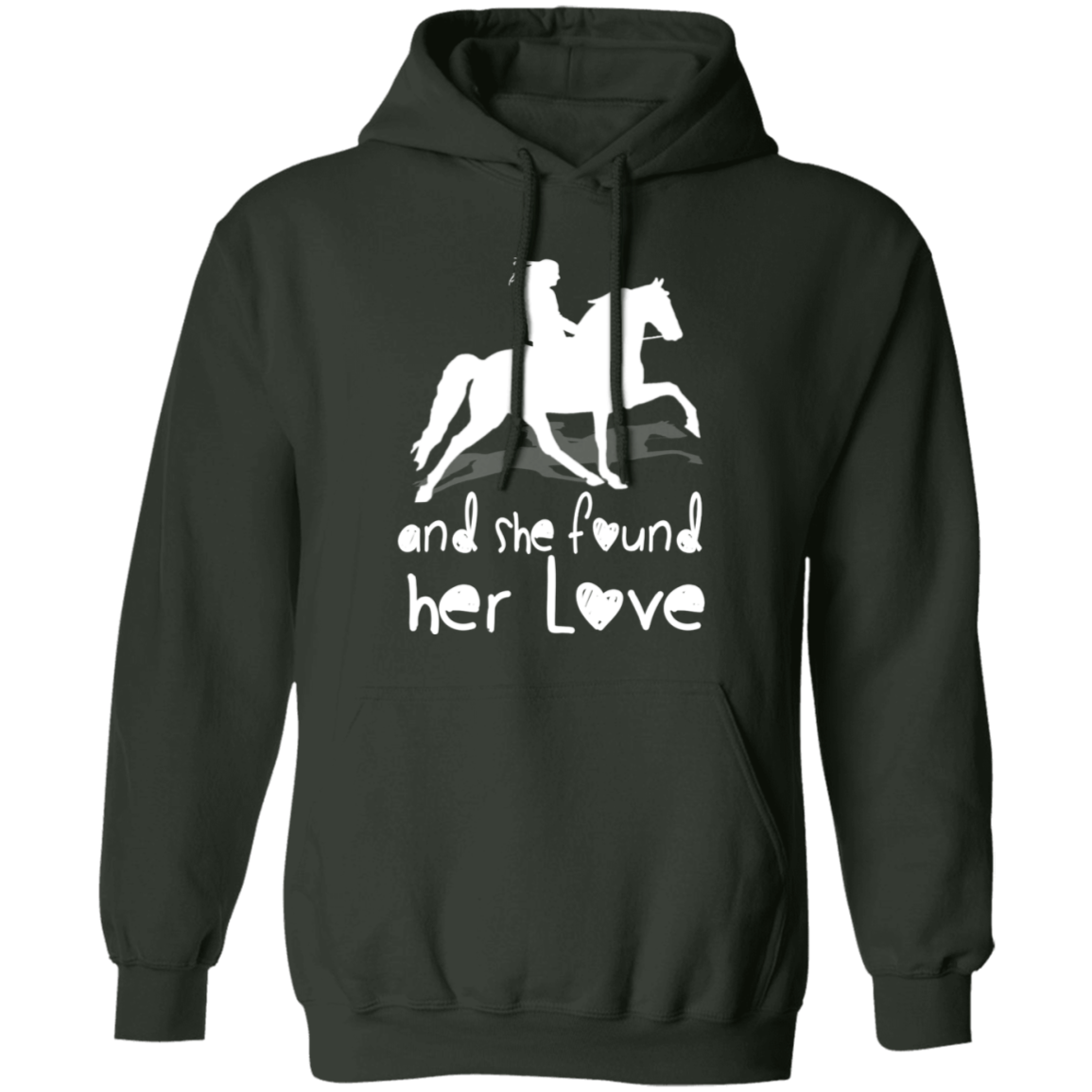 SHE FOUND HER LOVE (TWH pleasure) white art G185 Gildan Pullover Hoodie