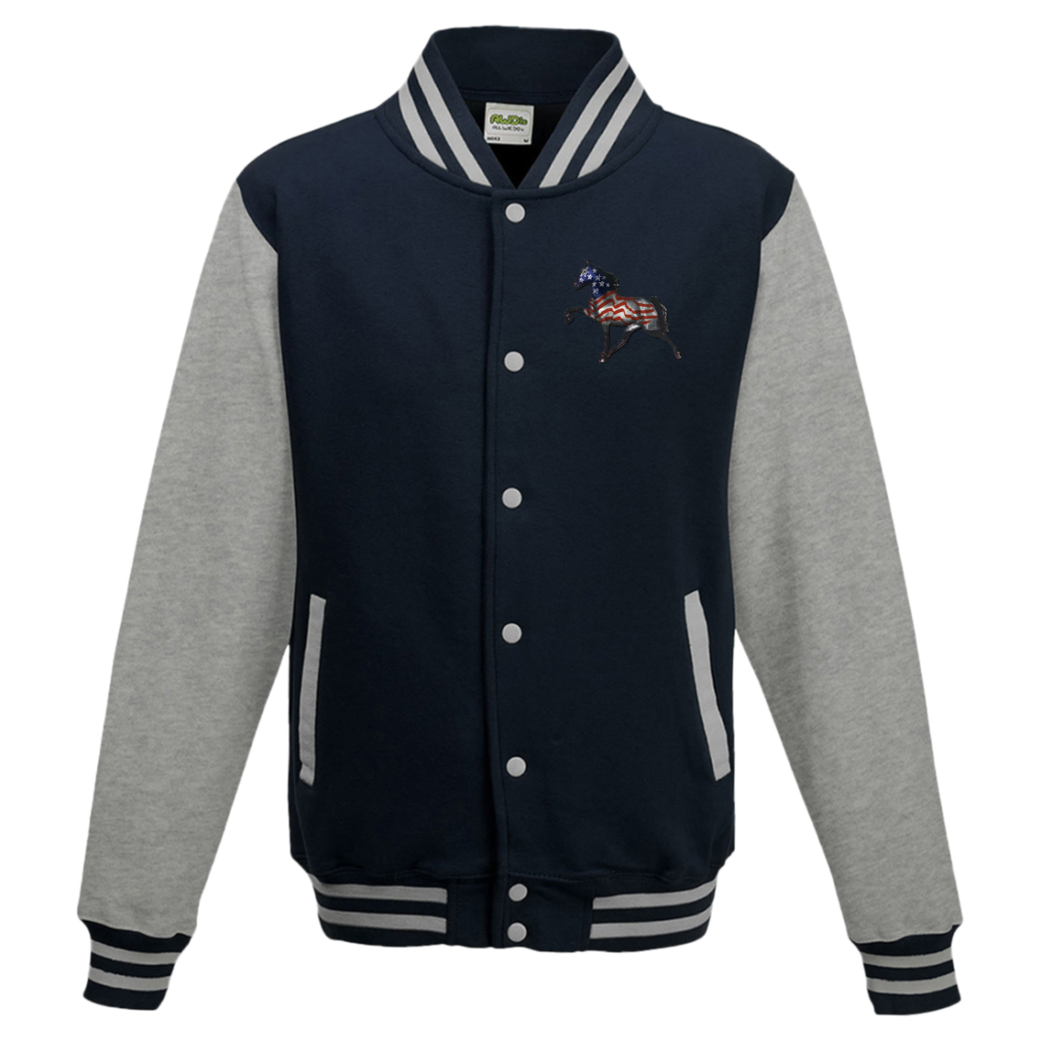 Tennessee Walking Horse Performance All American JHA043 AWDis Mens Letterman Jacket