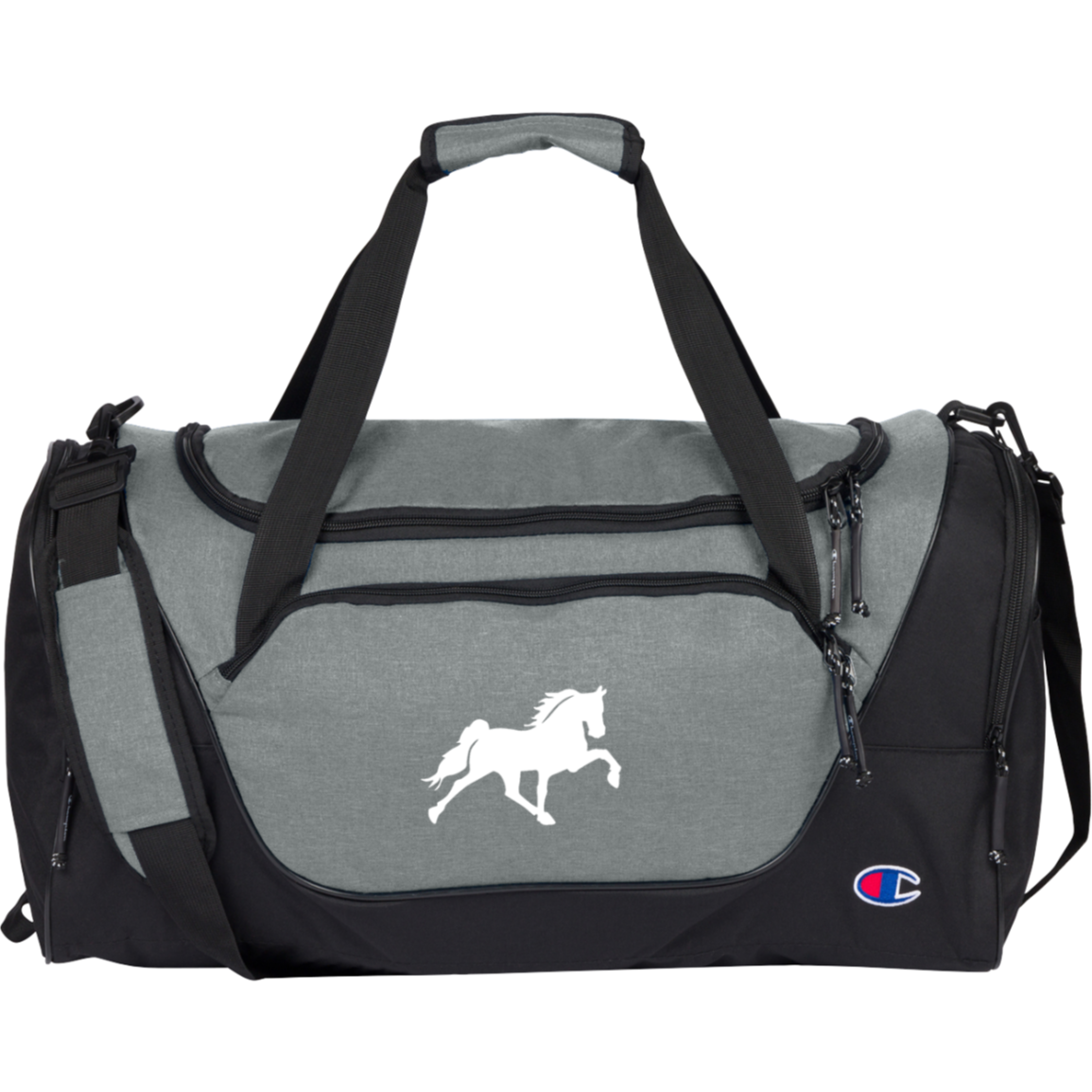 TENNESSEE WALKING HORSE DESIGN 3 JMD (WHITE) CA1003 Champion Core Duffel