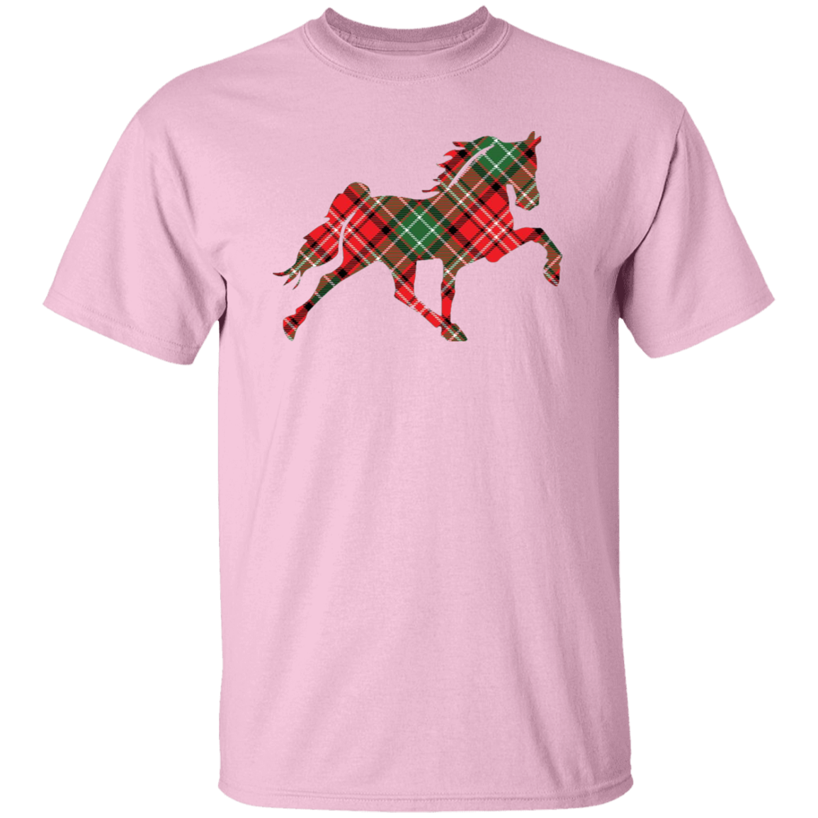 TENNESSEE WALKING HORSE DESIGN 3 JMD (RED PLAID) G500 5.3 oz. T-Shirt