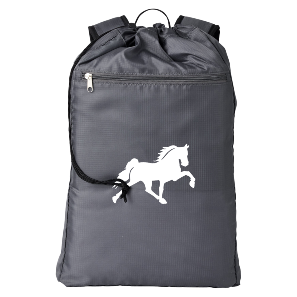 TENNESSEE WALKING HORSE DESIGN 3 JMD (WHITE) BE278 BAGedge Getaway Cinchback Backpack