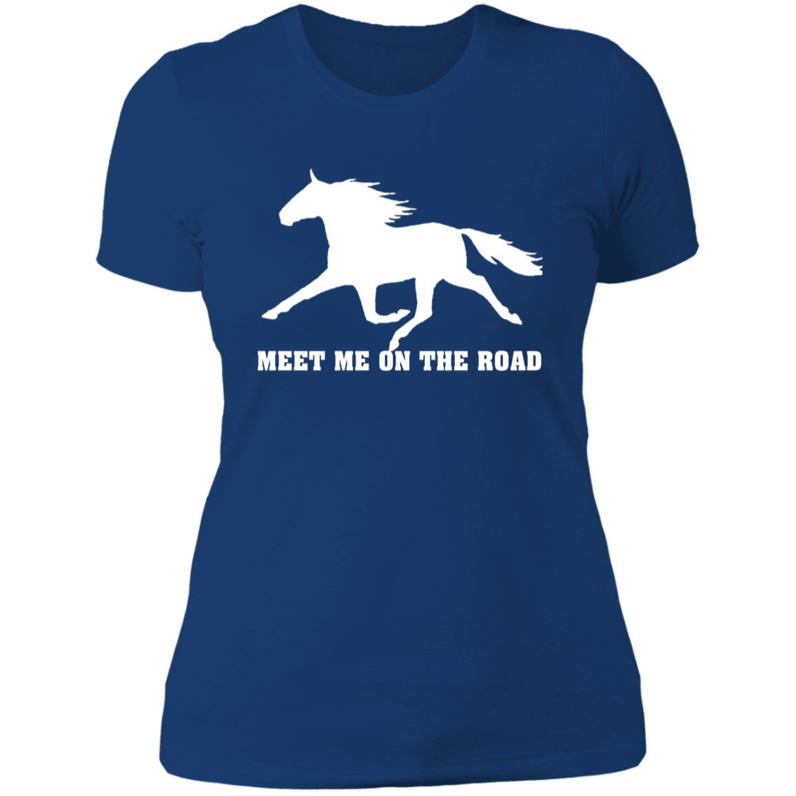 MEET ME ON THE ROAD (WHITE) NL3900 Ladies' Boyfriend T-Shirt