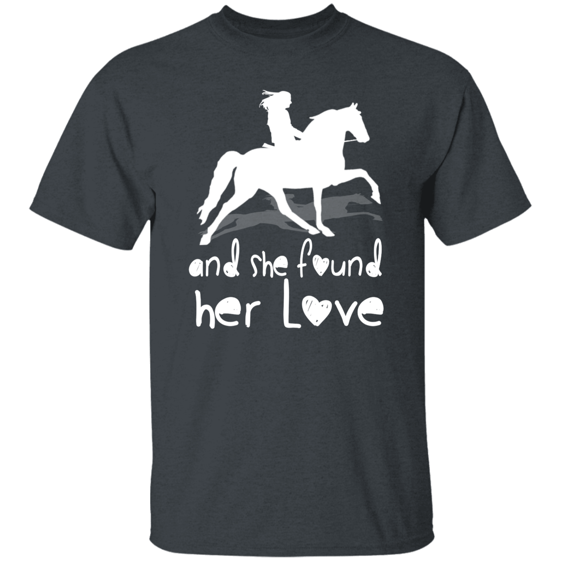 SHE FOUND HER LOVE (TWH pleasure) white art G500 5.3 oz. T-Shirt