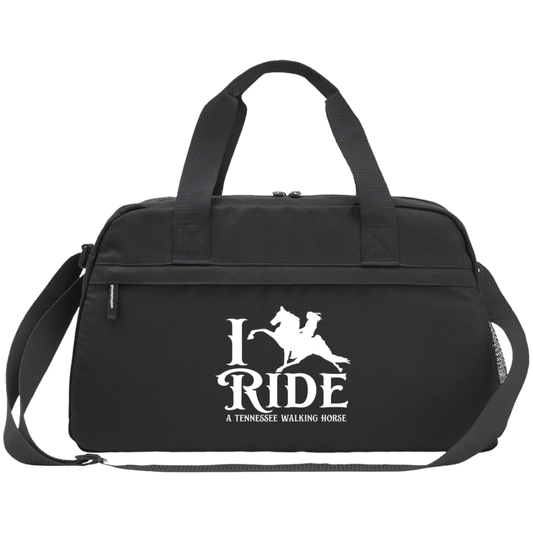 I RIDE A WALKING HORSE B (WHITE) CE057 Core 365 Medium Duffel Bag