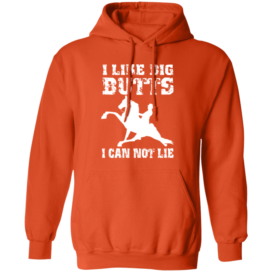 I LIKE BIG BUTTS (wht) G185 Gildan Pullover Hoodie