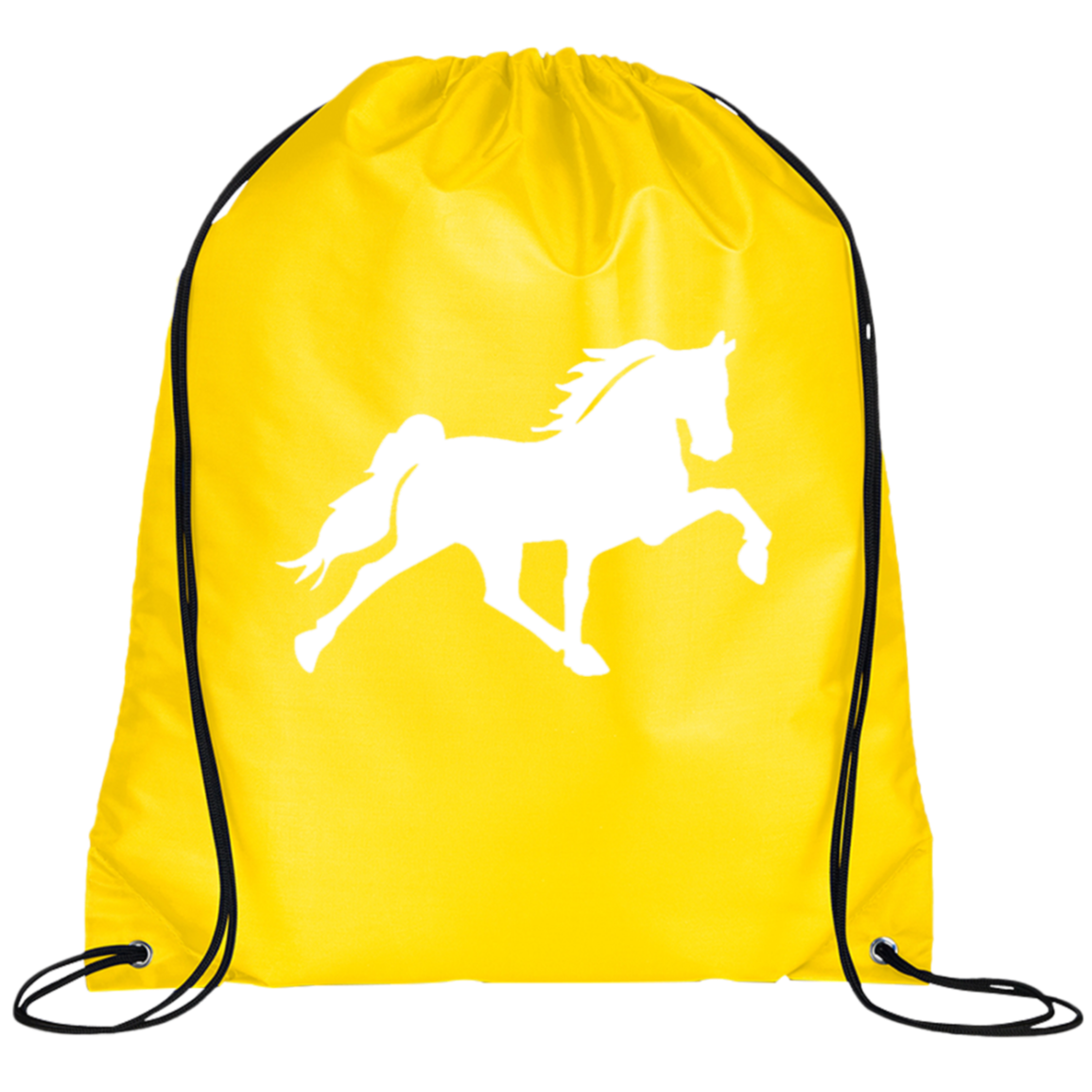 TENNESSEE WALKING HORSE DESIGN 3 JMD (WHITE) BG100 Prime Line Drawstring Cinch Backpack