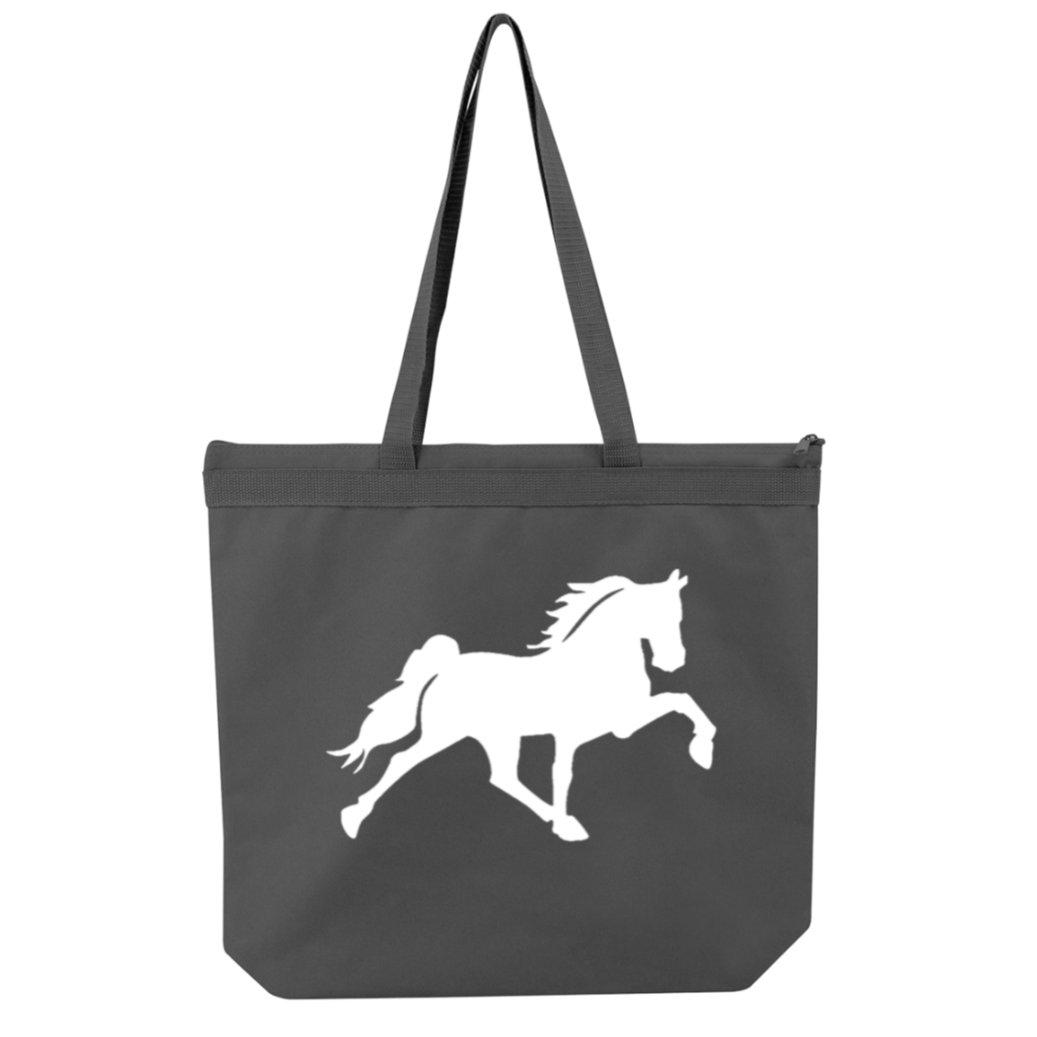 TENNESSEE WALKING HORSE DESIGN 3 JMD (WHITE) 8802 Liberty Bags Melody Large Tote