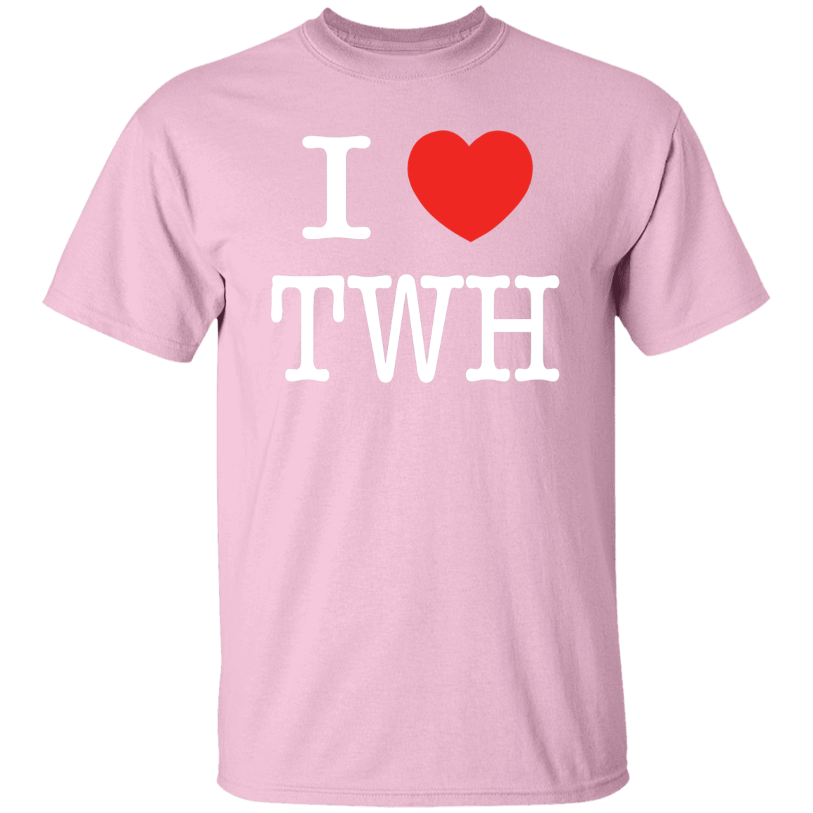 I LOVE TWH WHITE G500 5.3 oz. T-Shirt