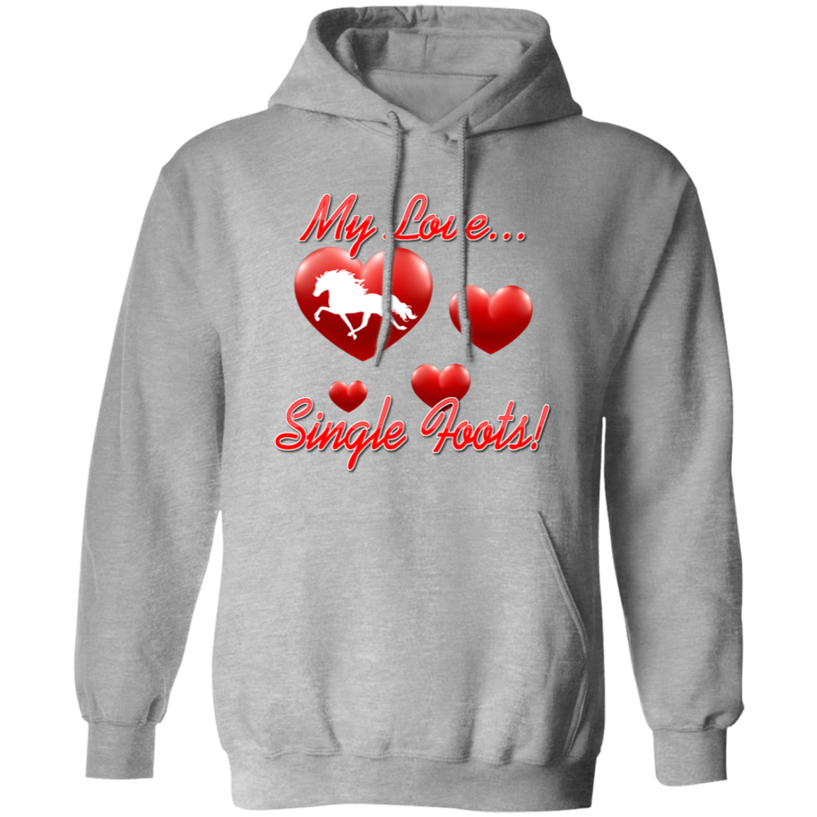 My Love Single Foots G185 Gildan Pullover Hoodie