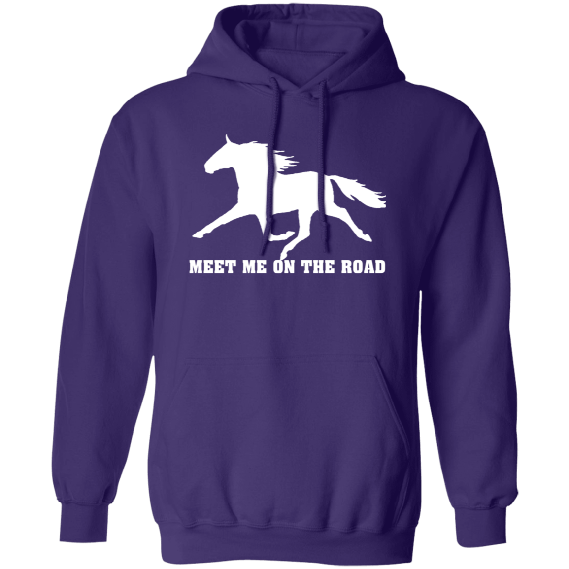 MEET ME ON THE ROAD (WHITE) G185 Gildan Pullover Hoodie