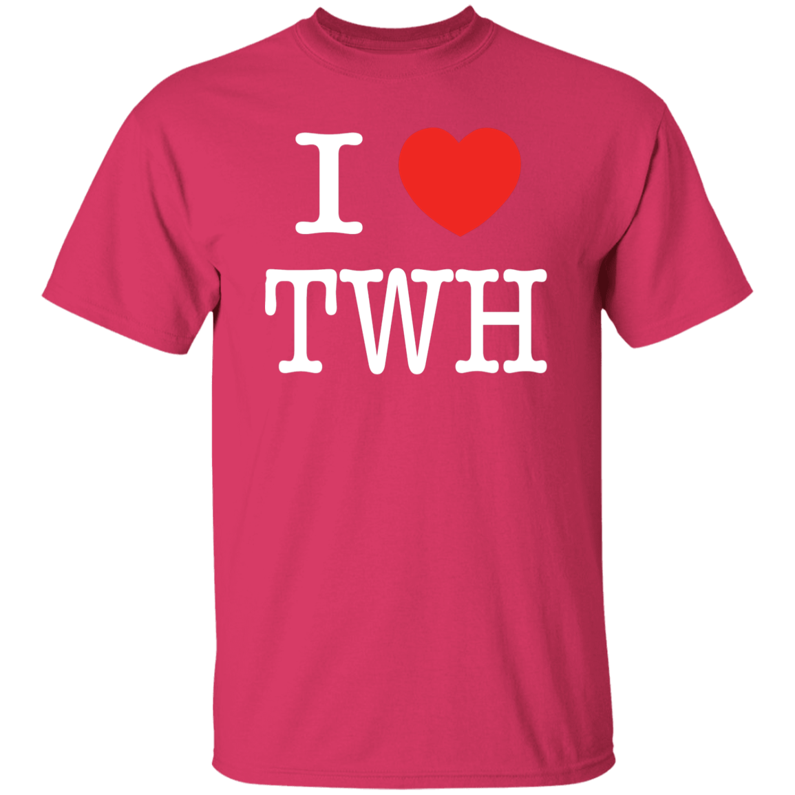 I LOVE TWH WHITE G500 5.3 oz. T-Shirt