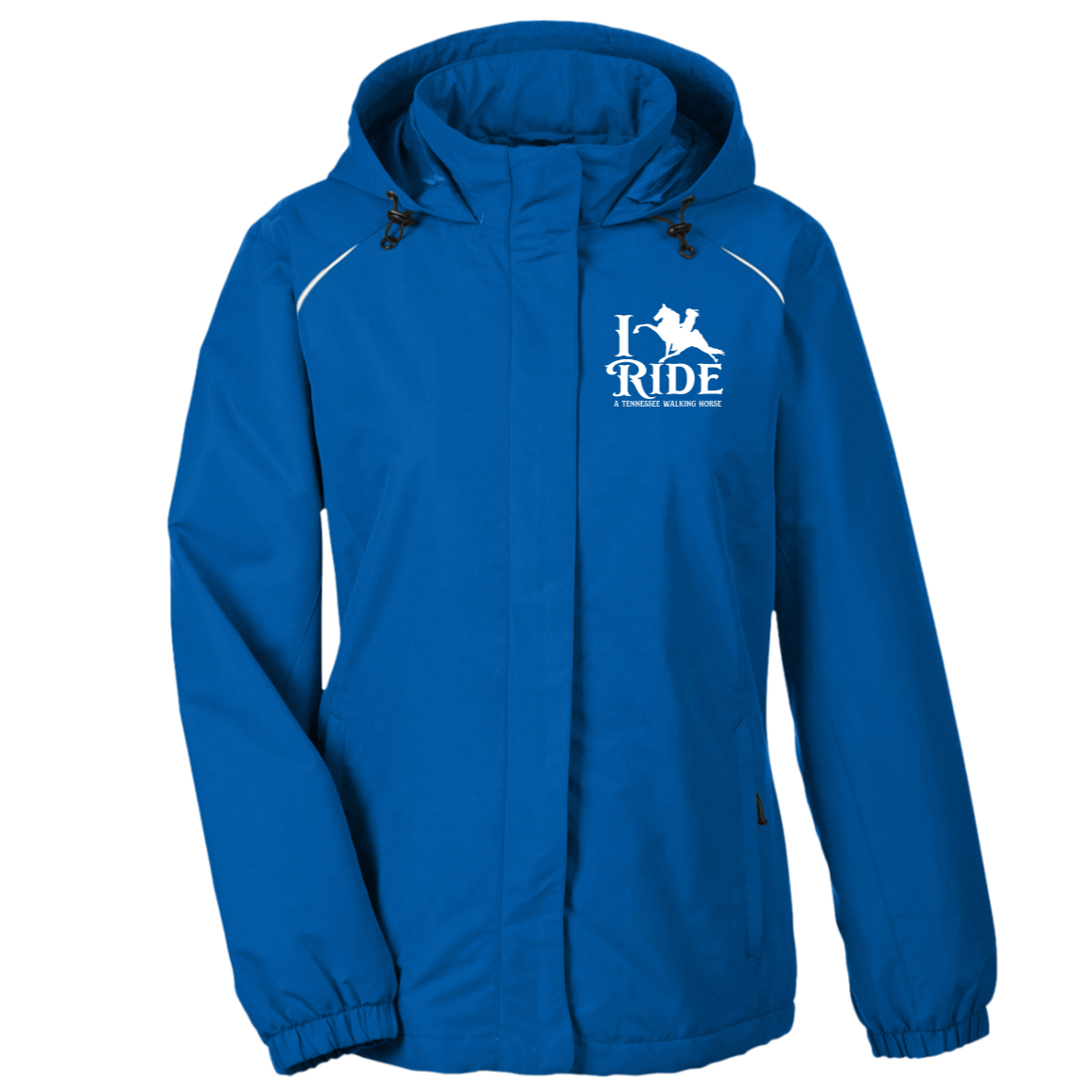I RIDE A WALKING HORSE B (WHITE) 78224 Core 365 Womens Profile Fleece Lined Jacket