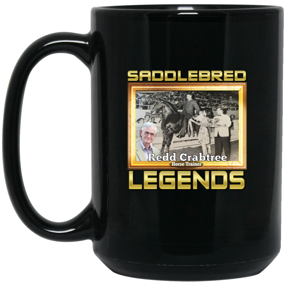 REDD CRABTREE (Legends Series) BM15OZ 15oz Black Mug