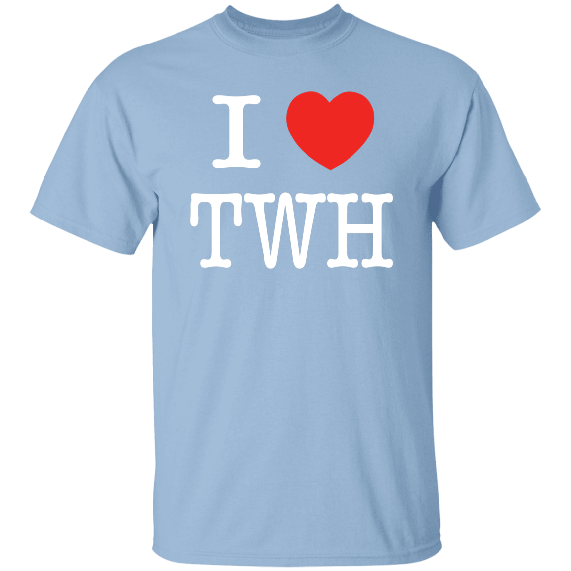 I LOVE TWH WHITE G500 5.3 oz. T-Shirt