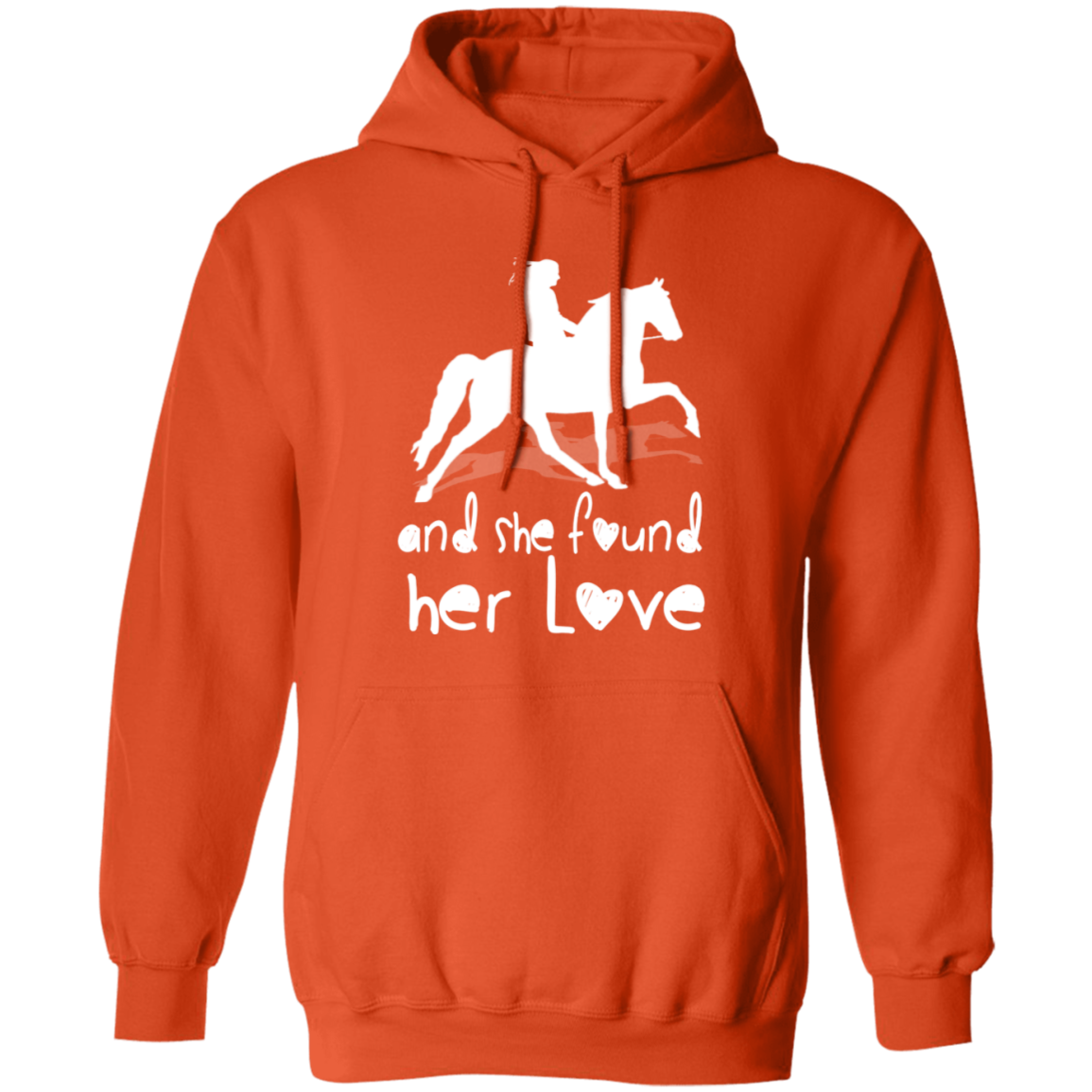 SHE FOUND HER LOVE (TWH pleasure) white art G185 Gildan Pullover Hoodie