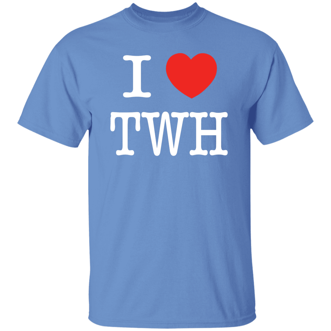 I LOVE TWH WHITE G500 5.3 oz. T-Shirt