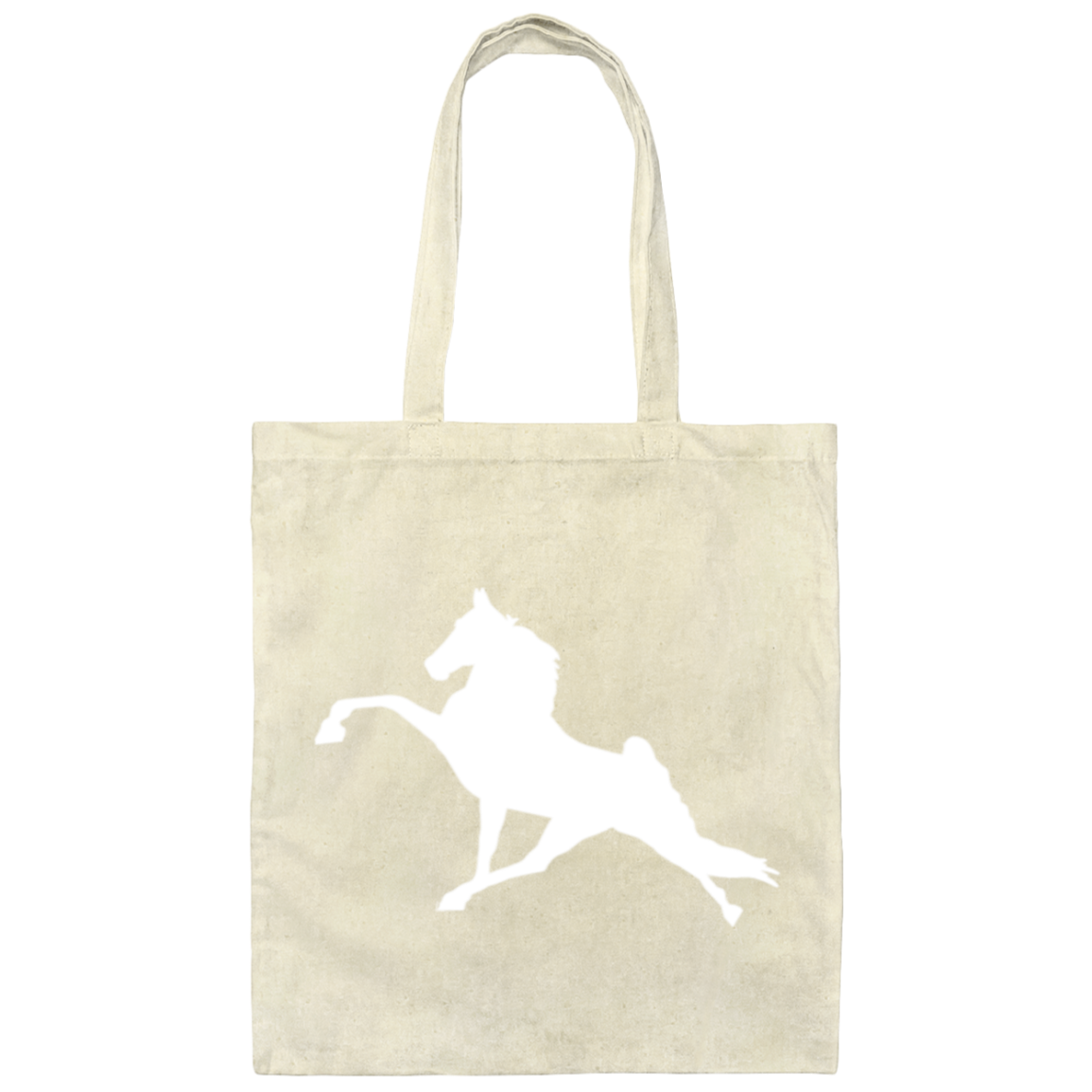 Tennessee Walking Horse Performance (WHITE) BE007 Canvas Tote Bag