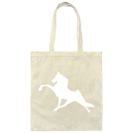 Tennessee Walking Horse Performance (WHITE) BE007 Canvas Tote Bag