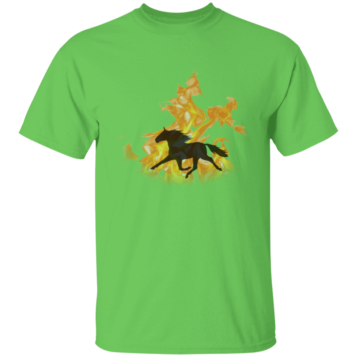 SPEED HORSE IN FLAMES G500 5.3 oz. T-Shirt