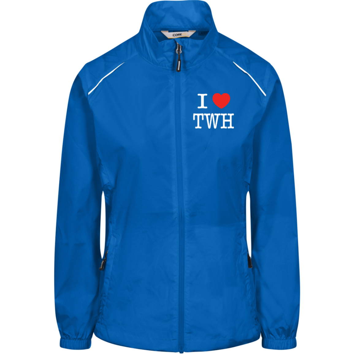 I LOVE TWH WHITE 78183 Core 365 Womens Techno Lite Jacket