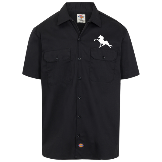 Tennessee Walking Horse Performance (WHITE) 1574 Dickies Men's Short Sleeve Workshirt