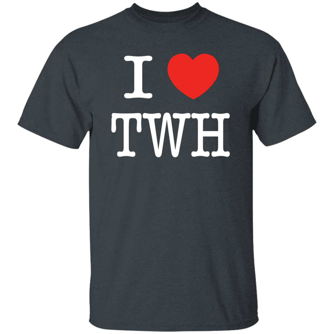 I LOVE TWH WHITE G500 5.3 oz. T-Shirt