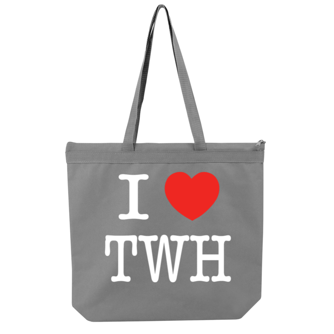 I LOVE TWH WHITE 8802 Liberty Bags Melody Large Tote