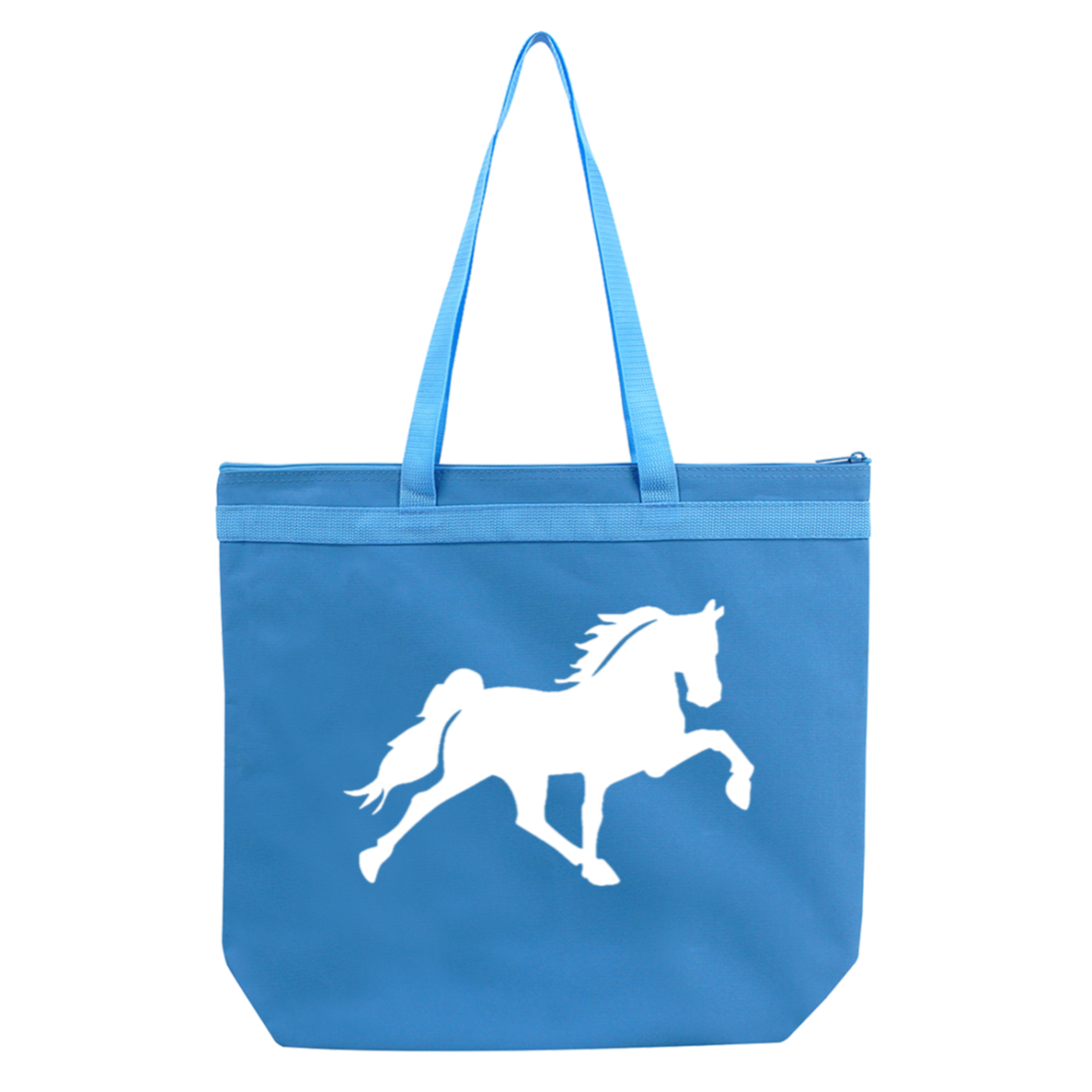 TENNESSEE WALKING HORSE DESIGN 3 JMD (WHITE) 8802 Liberty Bags Melody Large Tote