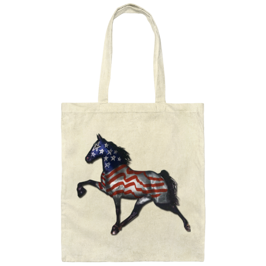 Tennessee Walking Horse Performance All American BE007 Canvas Tote Bag