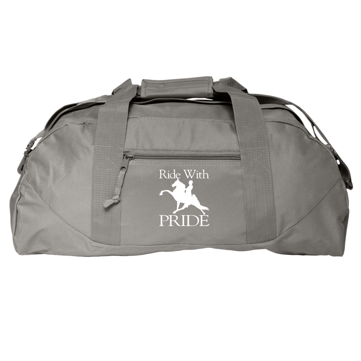 RIDEWITHPRIDEWHITE 8806 Liberty Bags Game Day Large Square Duffel