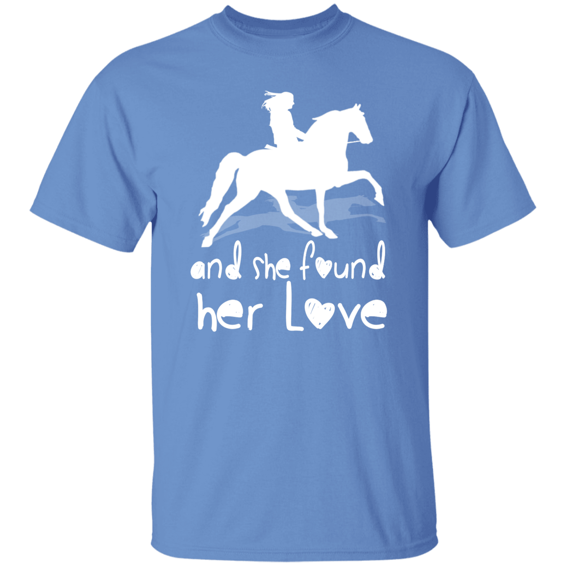 SHE FOUND HER LOVE (TWH pleasure) white art G500 5.3 oz. T-Shirt