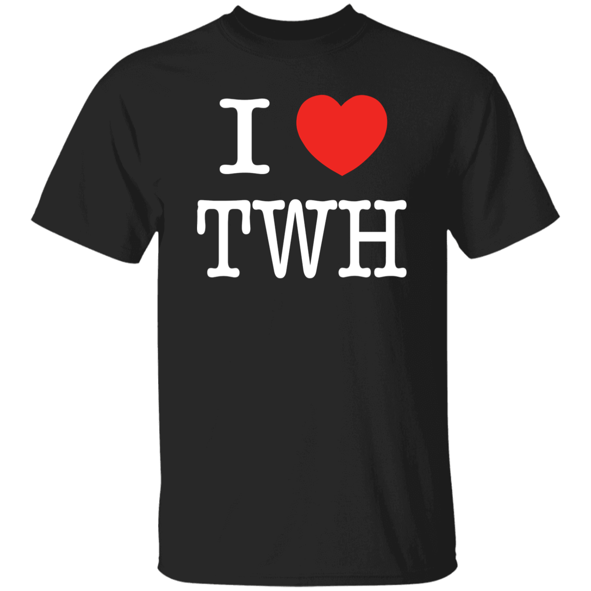 I LOVE TWH WHITE G500 5.3 oz. T-Shirt