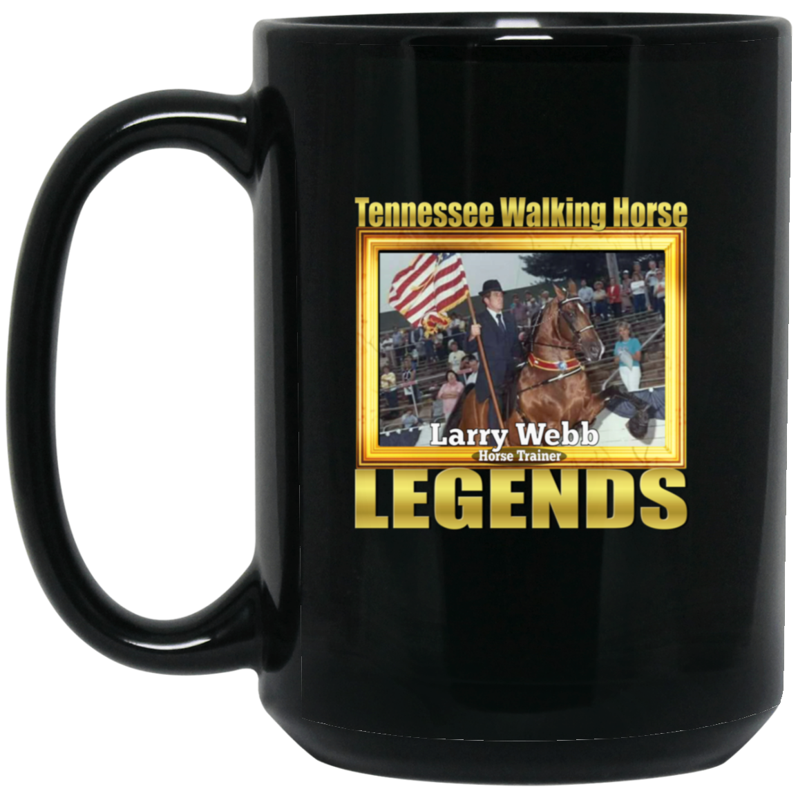 LARRY WEBB (Legends Series) BM15OZ 15oz Black Mug